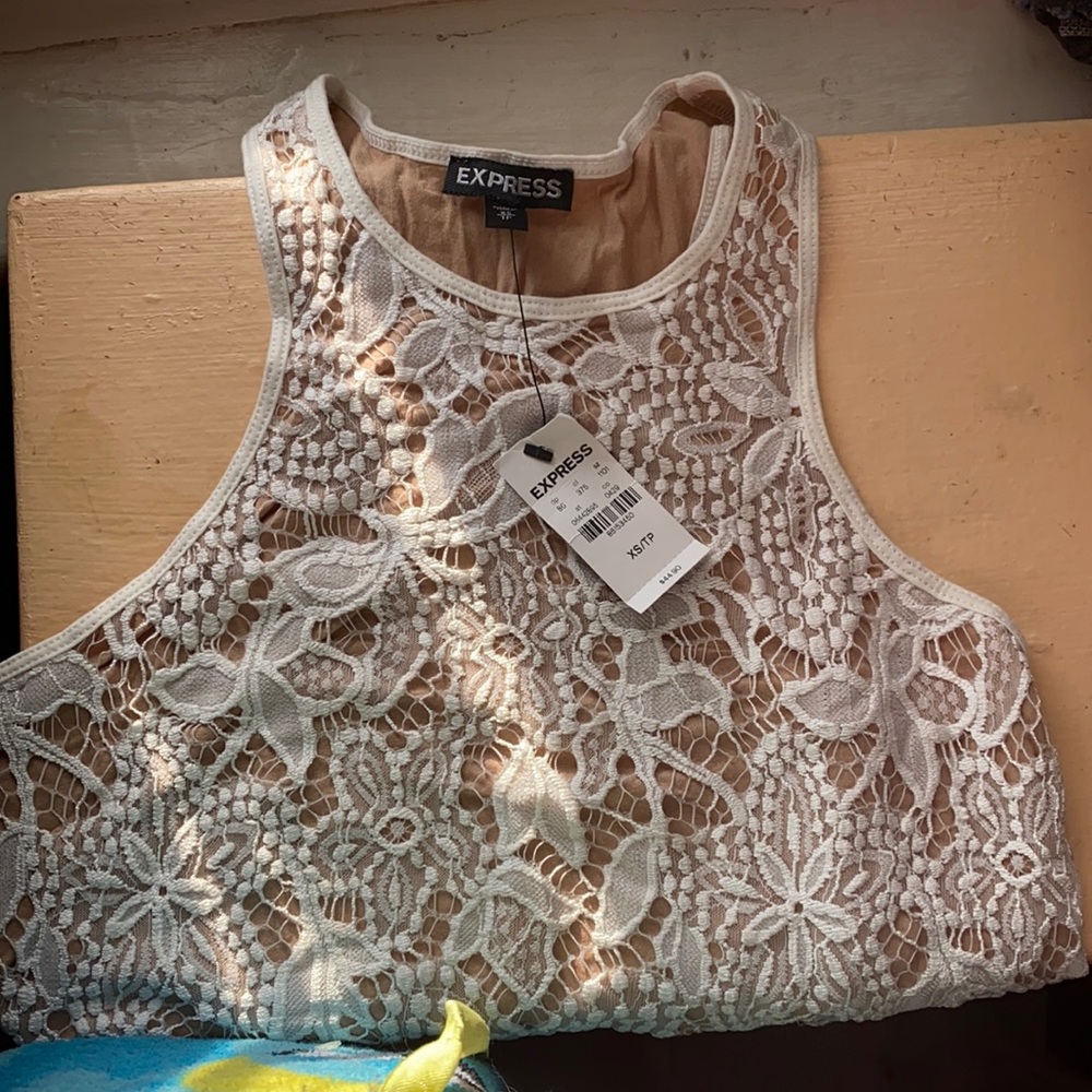 White lace top